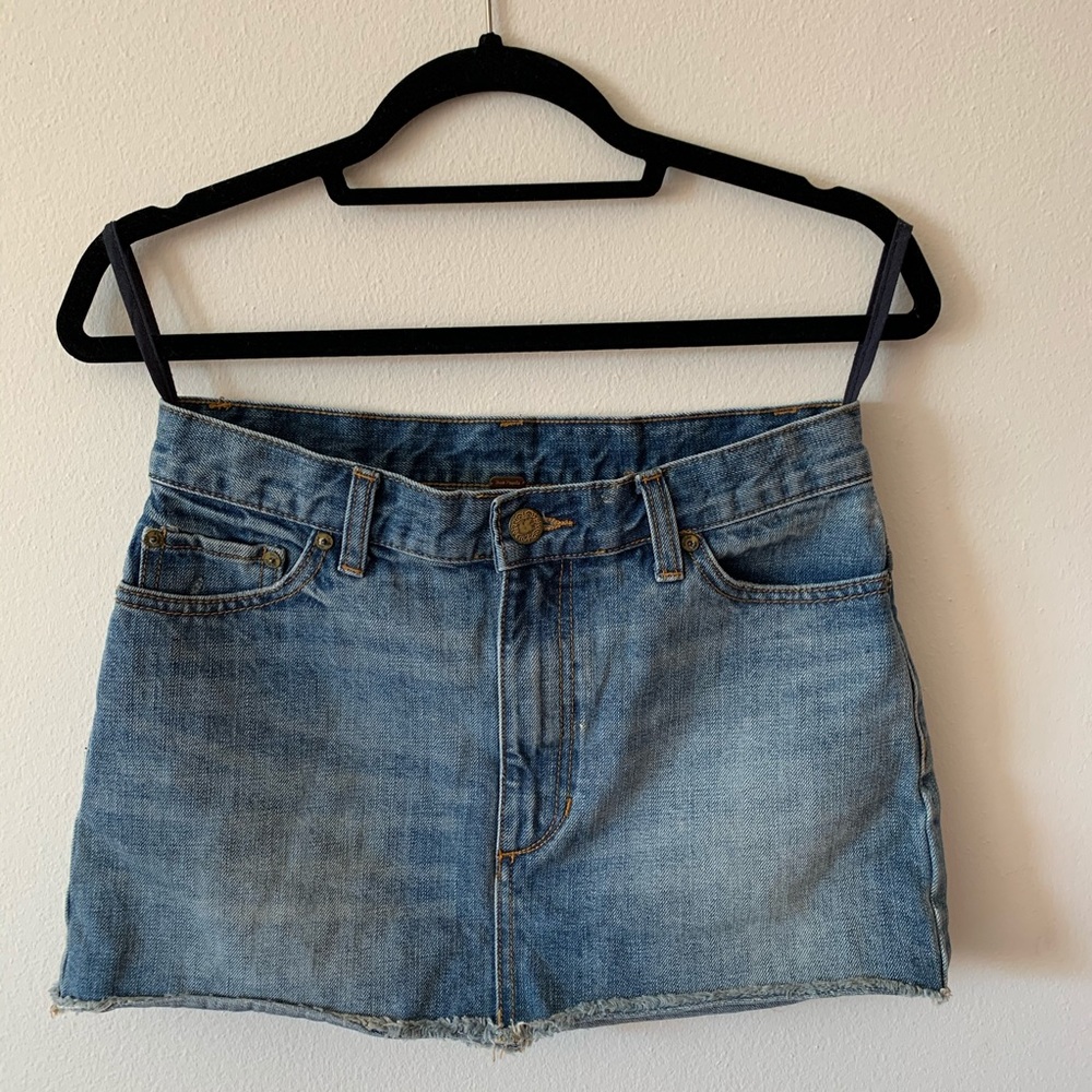 Free People Denim Mini Skirt